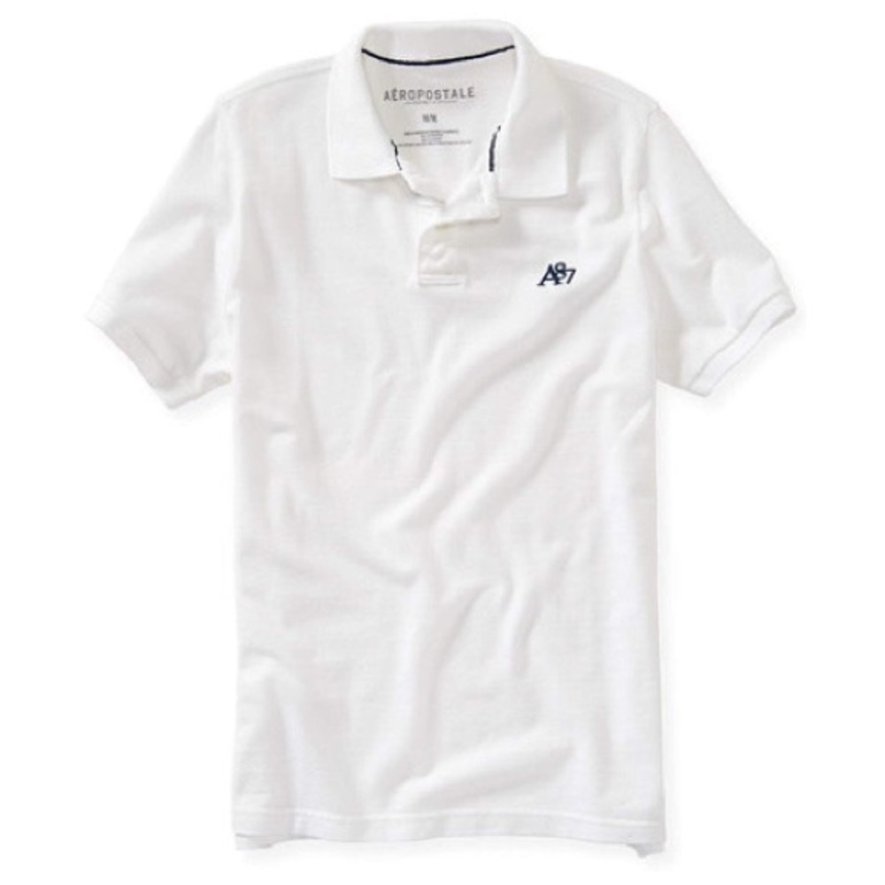 NWT Aeropostale A87 solid logo polo shirt Sz Large